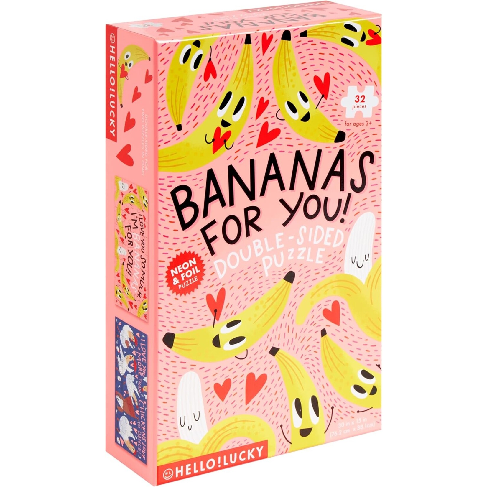 CR Gibson/ The GWC Bananas for You Double Sided Puzzle