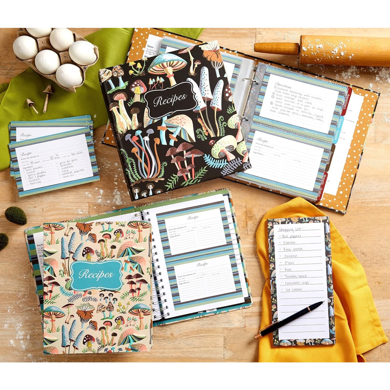 CR Gibson Forage Pocket 3-Ring Recipe Binder