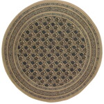 Veggie Natural Block 72" Round Tablecloth
