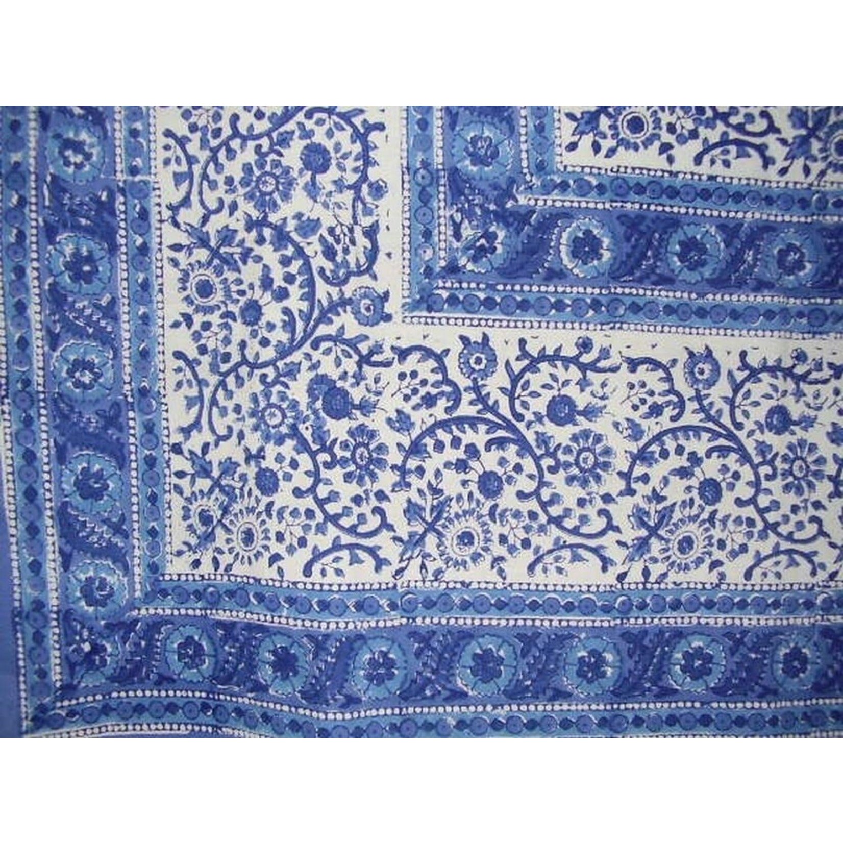 Rajah Paisley Blue 60" X 90" Tablecloth