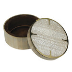 Resin and Brass Storage Round