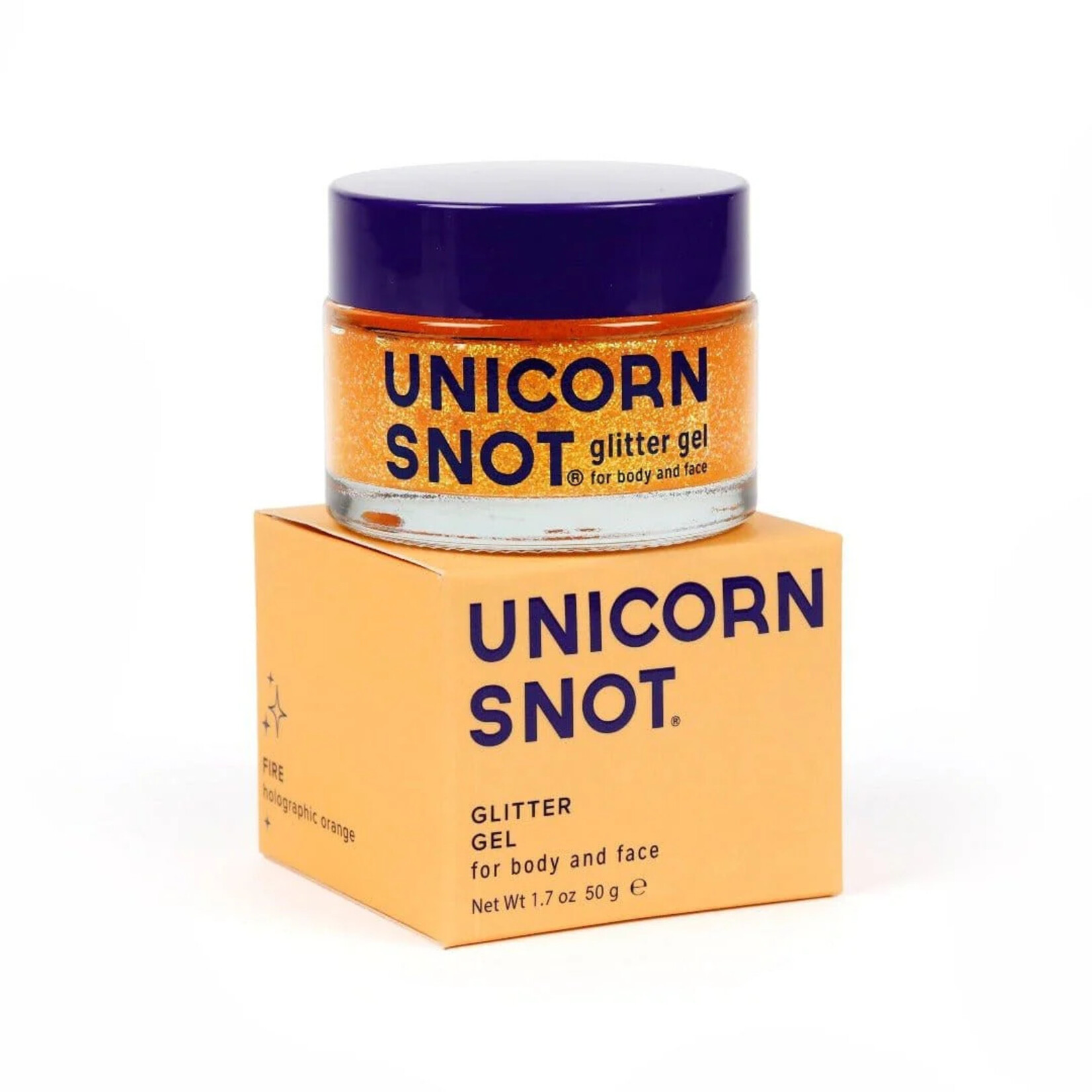 Unicorn Snot Original Glitter Body Gel- Fire (Orange)