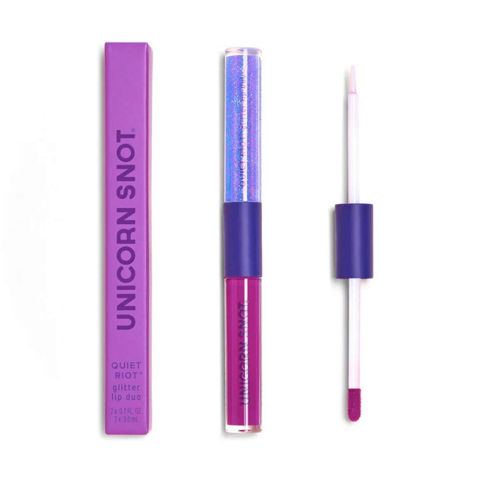 Unicorn Snot Quiet Riot Glitter Lip Duo- Astro (Purple)