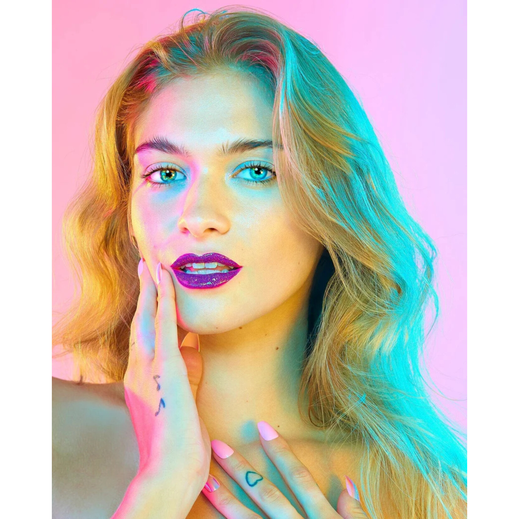 Unicorn Snot Quiet Riot Glitter Lip Duo- Astro (Purple)