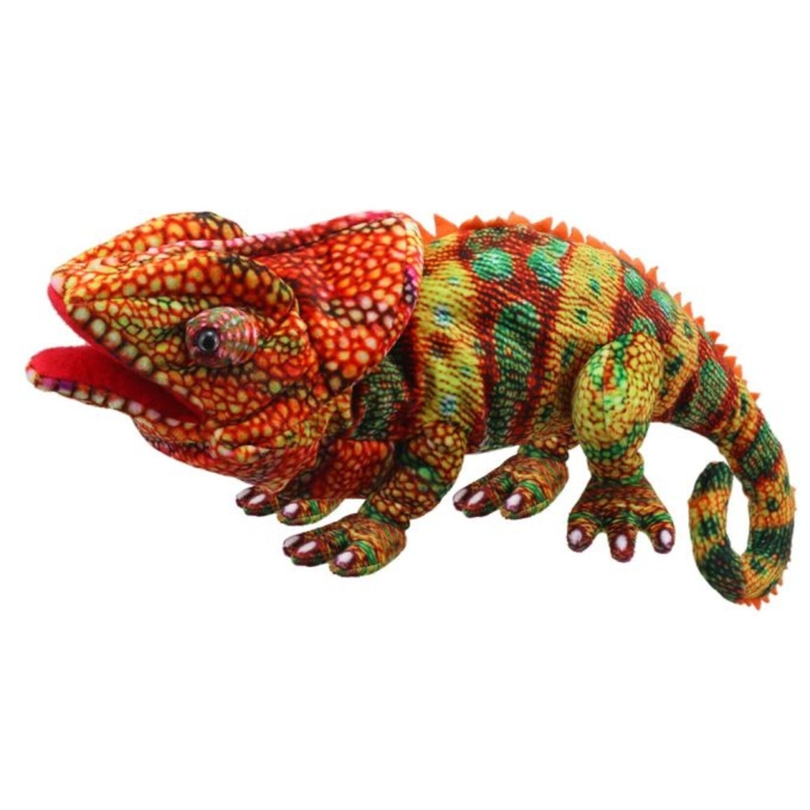 The Puppet Company Large Chameleon Hand Puppet- Orange