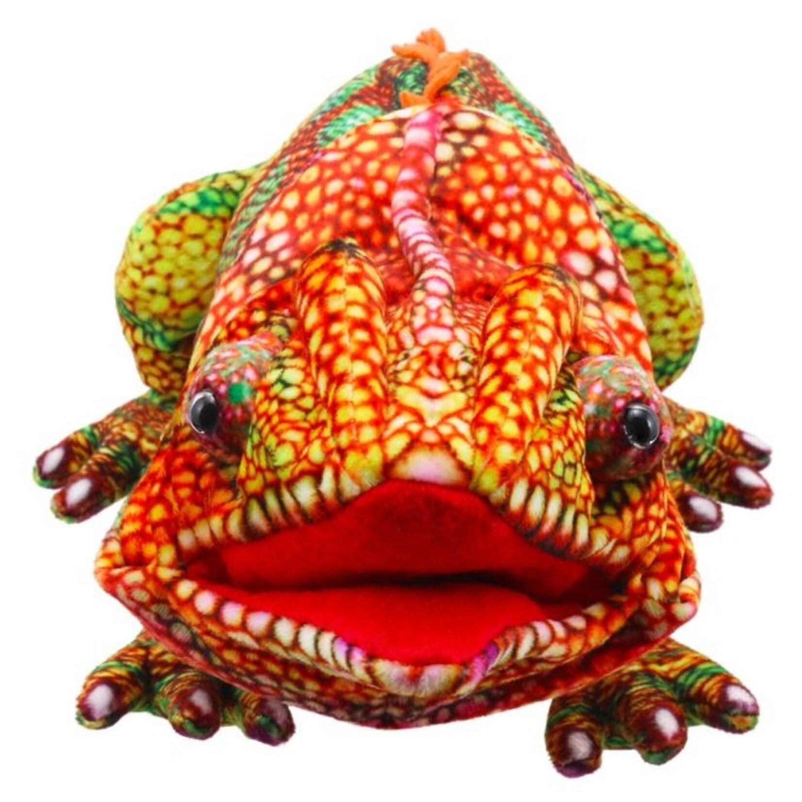 The Puppet Company Large Chameleon Hand Puppet- Orange