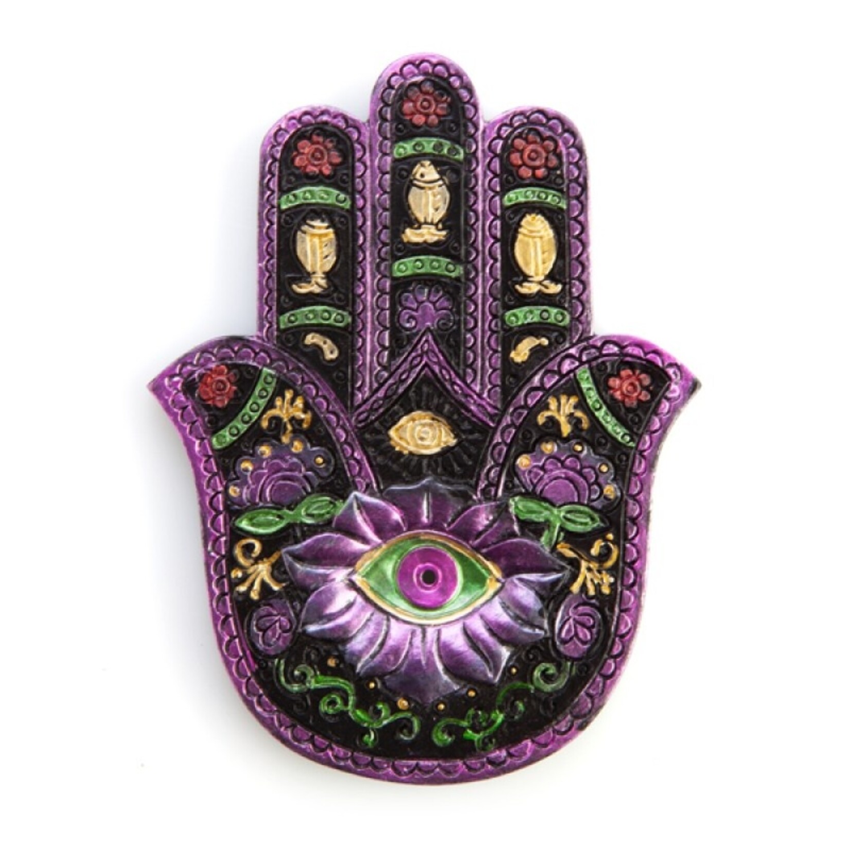Wildberry Purple Hamsa Hand Incense Holder