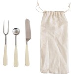 Stainless Steel and Resin Appetizer Utensils