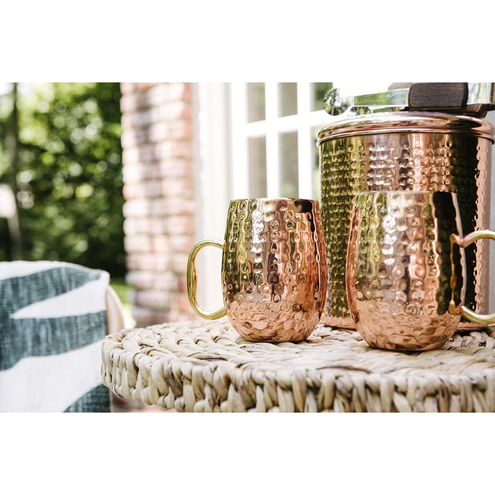 Creative Co-Op Stainless Steel Mug Copper Finish