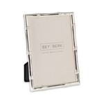 BeyBerk International 4" X 6" Silver Plated Bamboo Frame