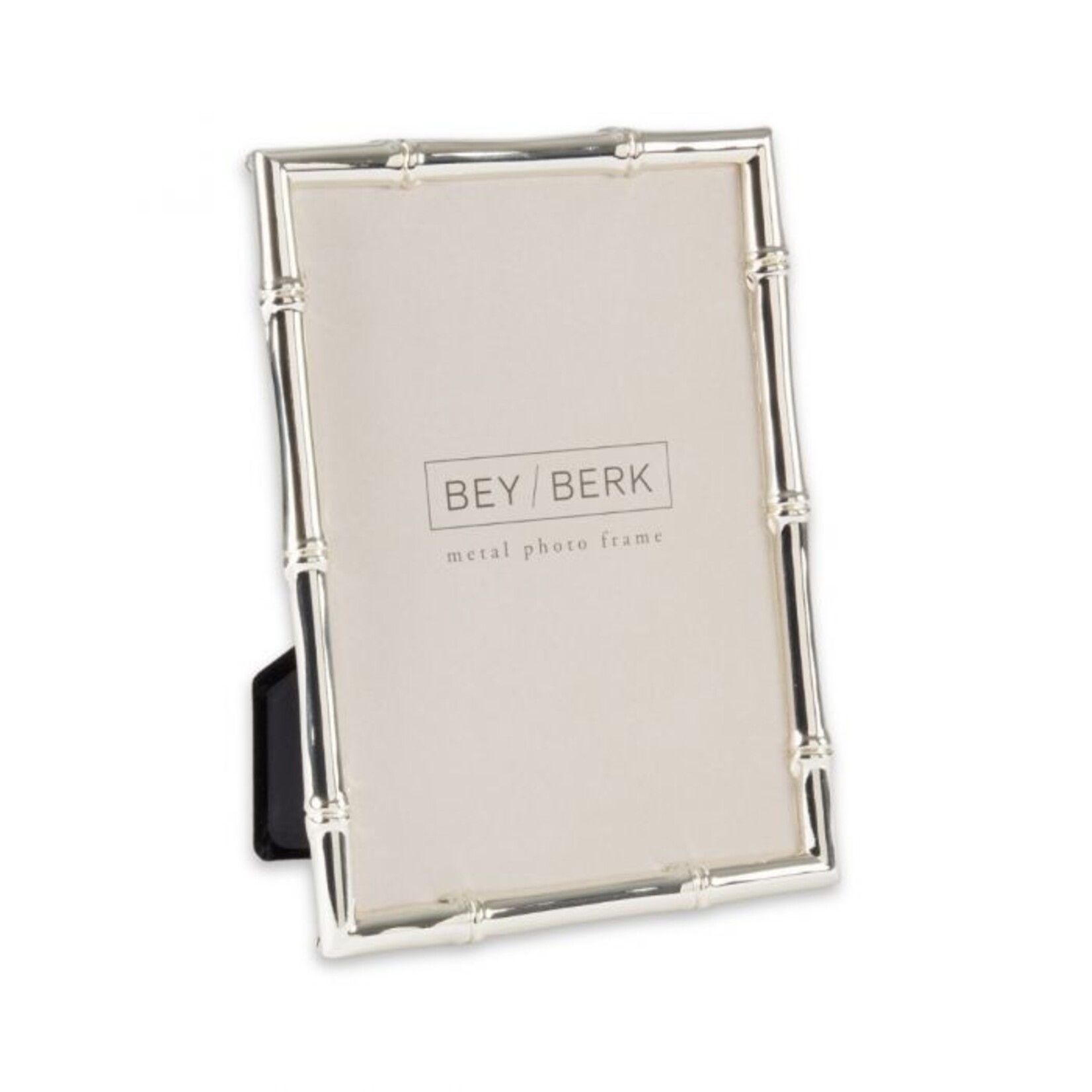 BeyBerk International 4" X 6" Silver Plated Bamboo Frame