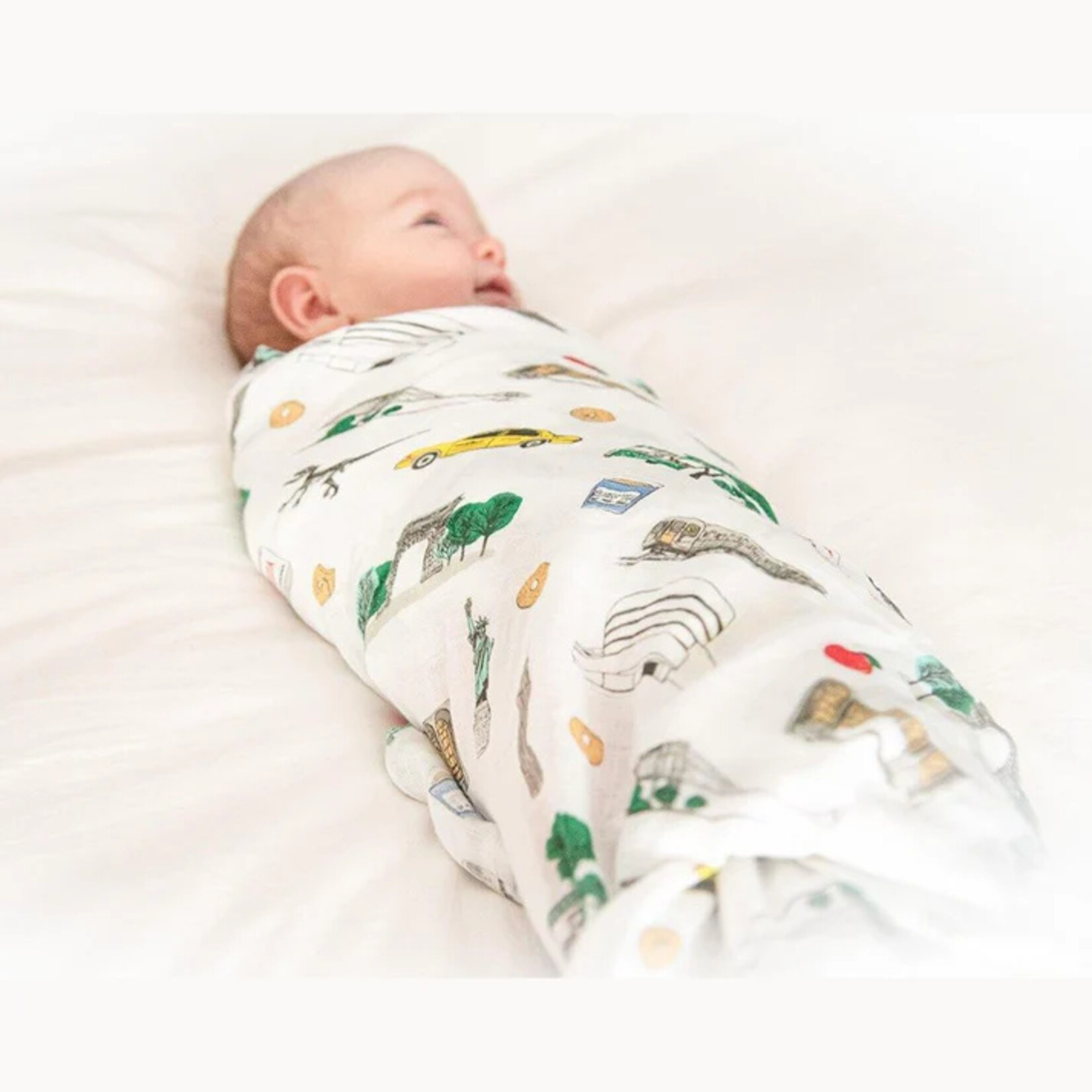 Little Hometown New York City Baby Swaddle Blanket
