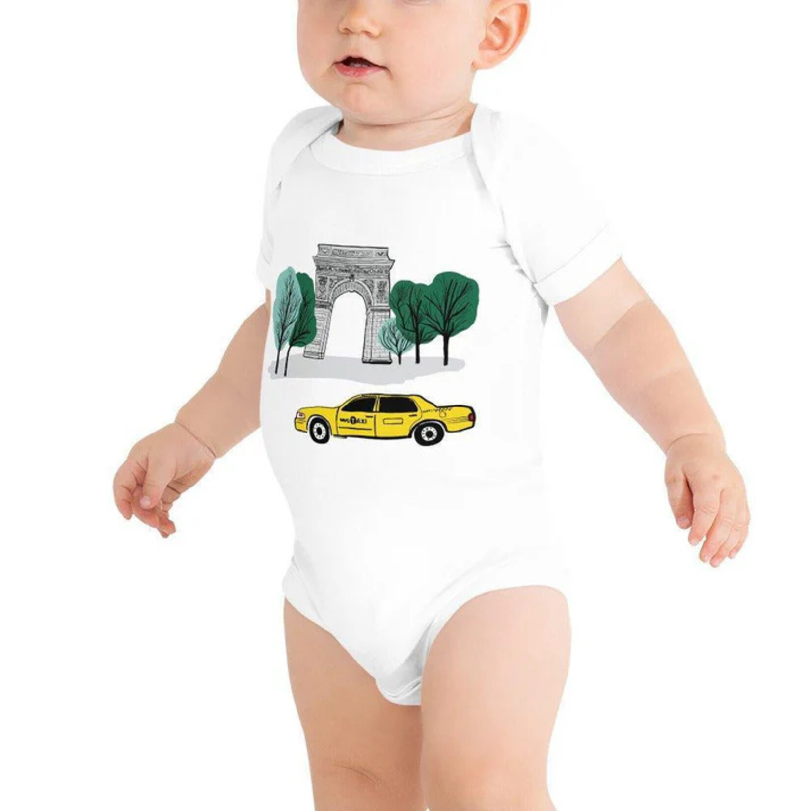 Little Hometown Washington Square Park Baby Onesie (6-12M)
