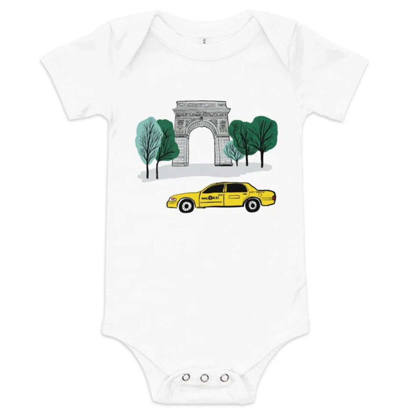 Little Hometown Washington Square Park Baby Onesie (6-12M)