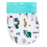Little Hometown New York City Burp Bib Combo