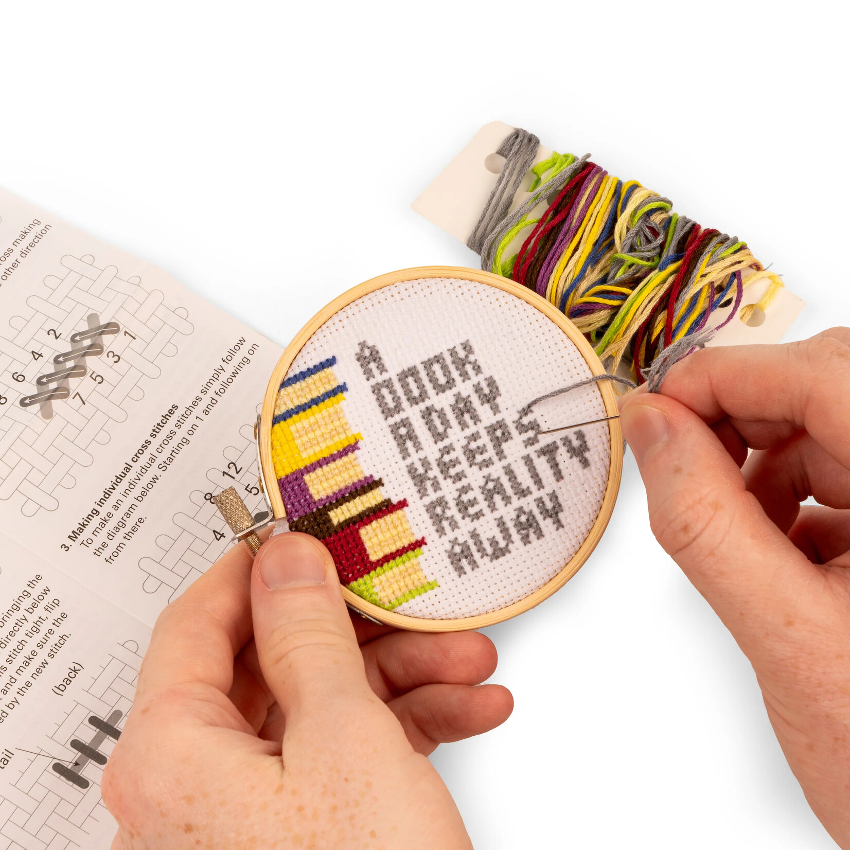 Mini Cross Stitch Embroidery Kit A Book a Day