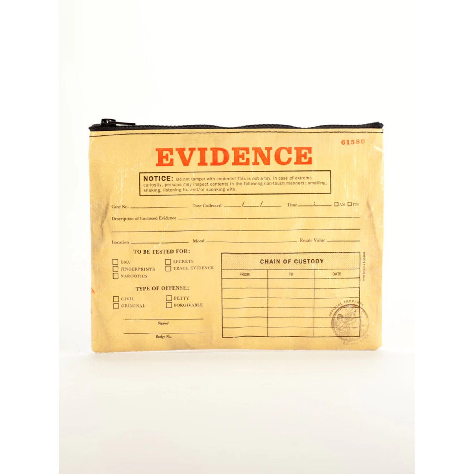 Blue Q Evidence Zipper Pouch