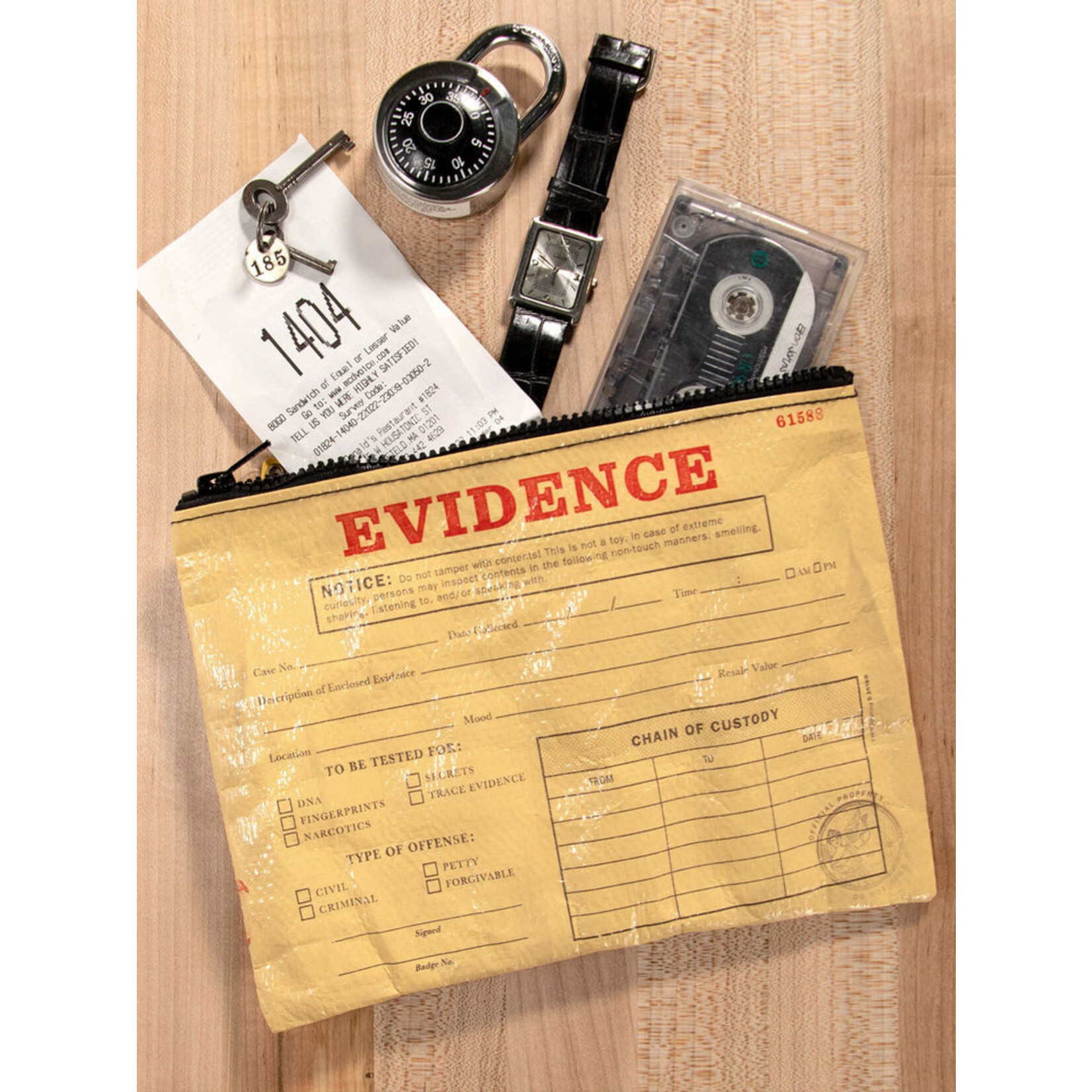 Blue Q Evidence Zipper Pouch