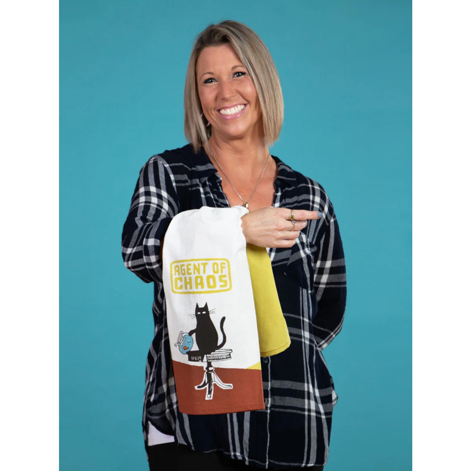 Blue Q Agent of Chaos Dish Towel