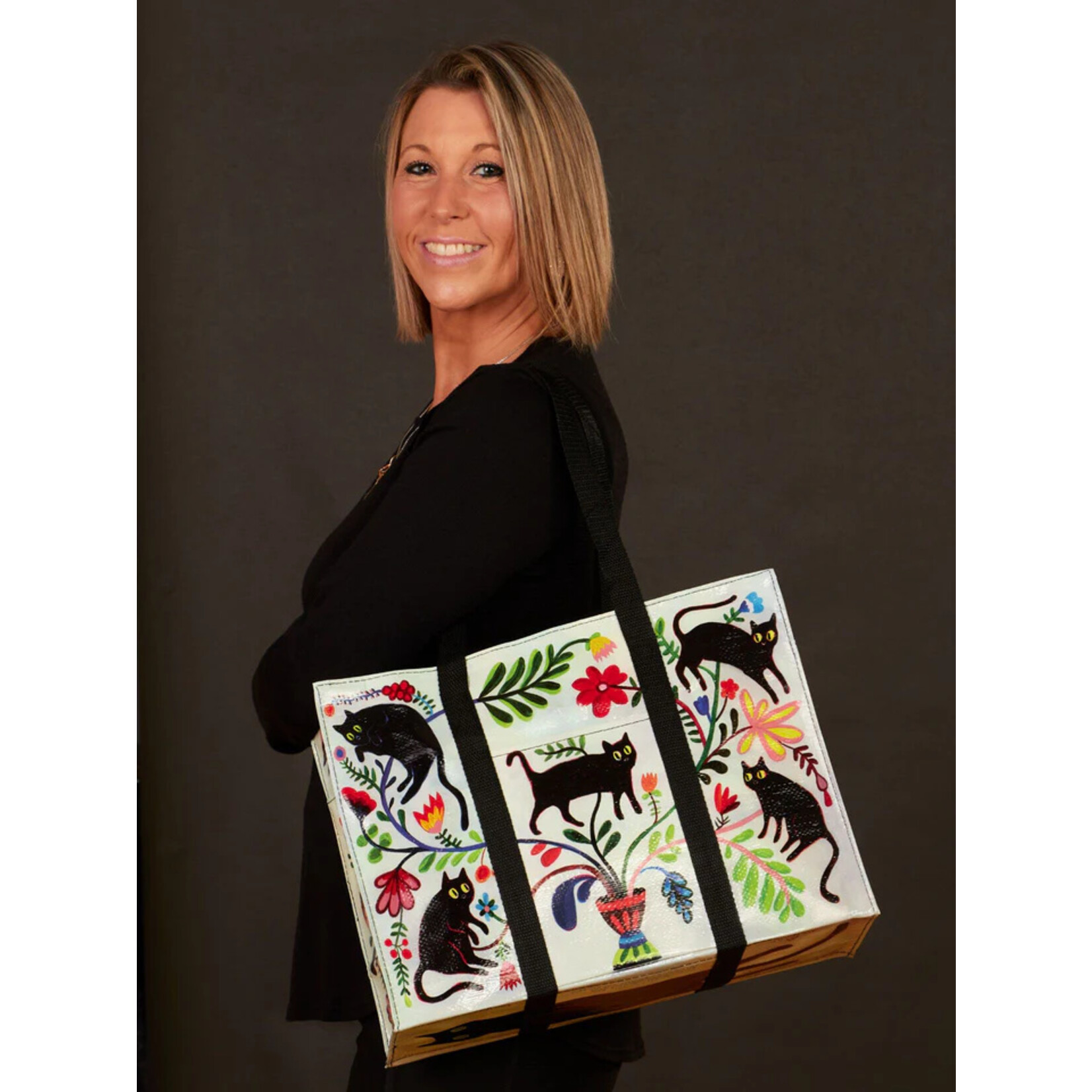 Blue Q Here Kitty Shoulder Tote