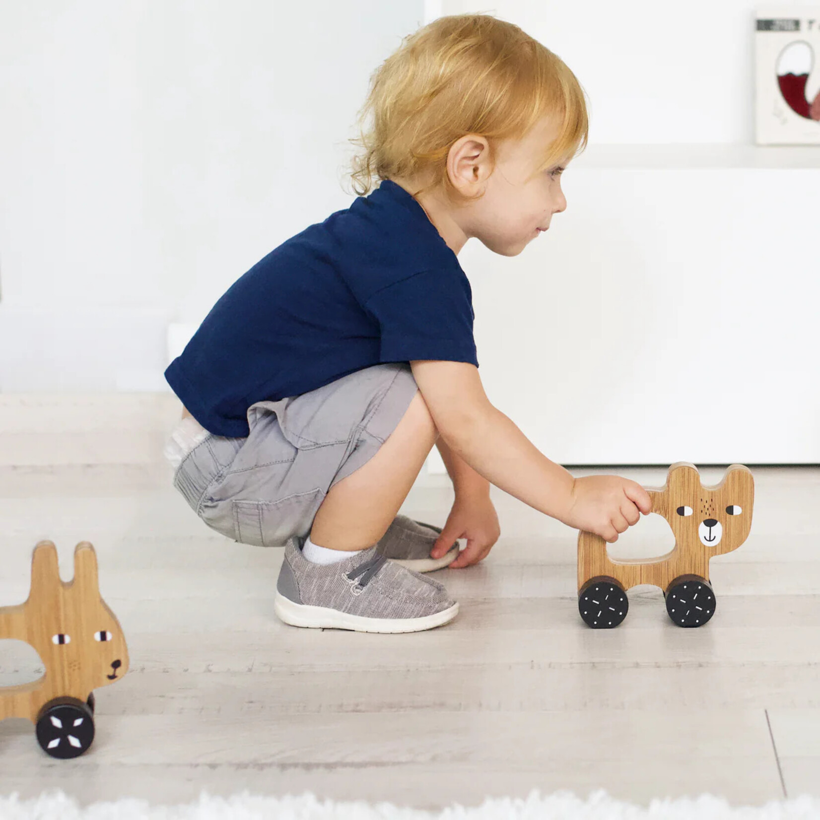 Wee Gallery Push Toy- Bear