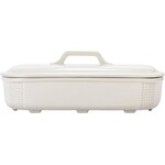 Creative Co-Op Stoneware Lidded Tureen- White