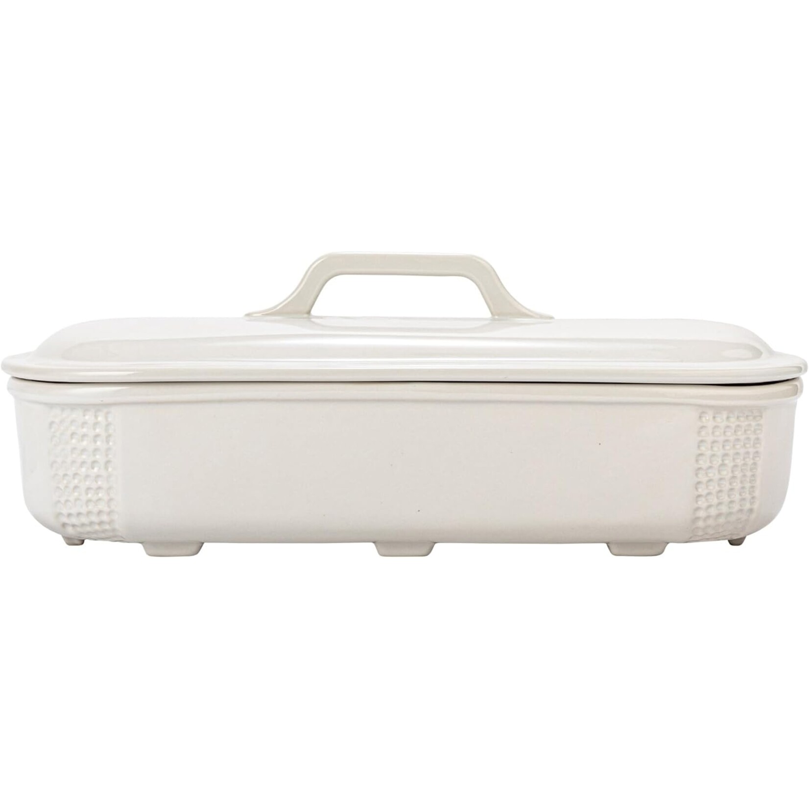 Creative Co-Op Stoneware Lidded Tureen- White