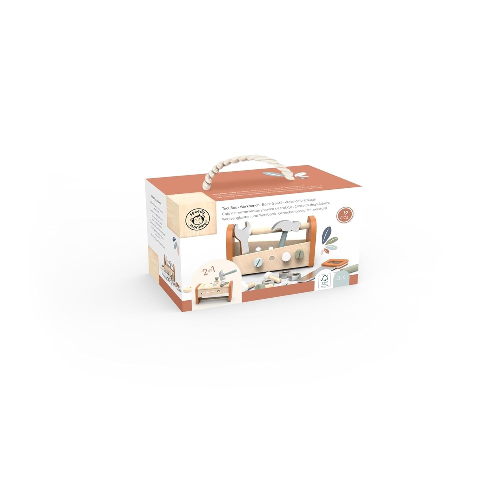 Speedy Monkey Wooden Tool Box and Workbench