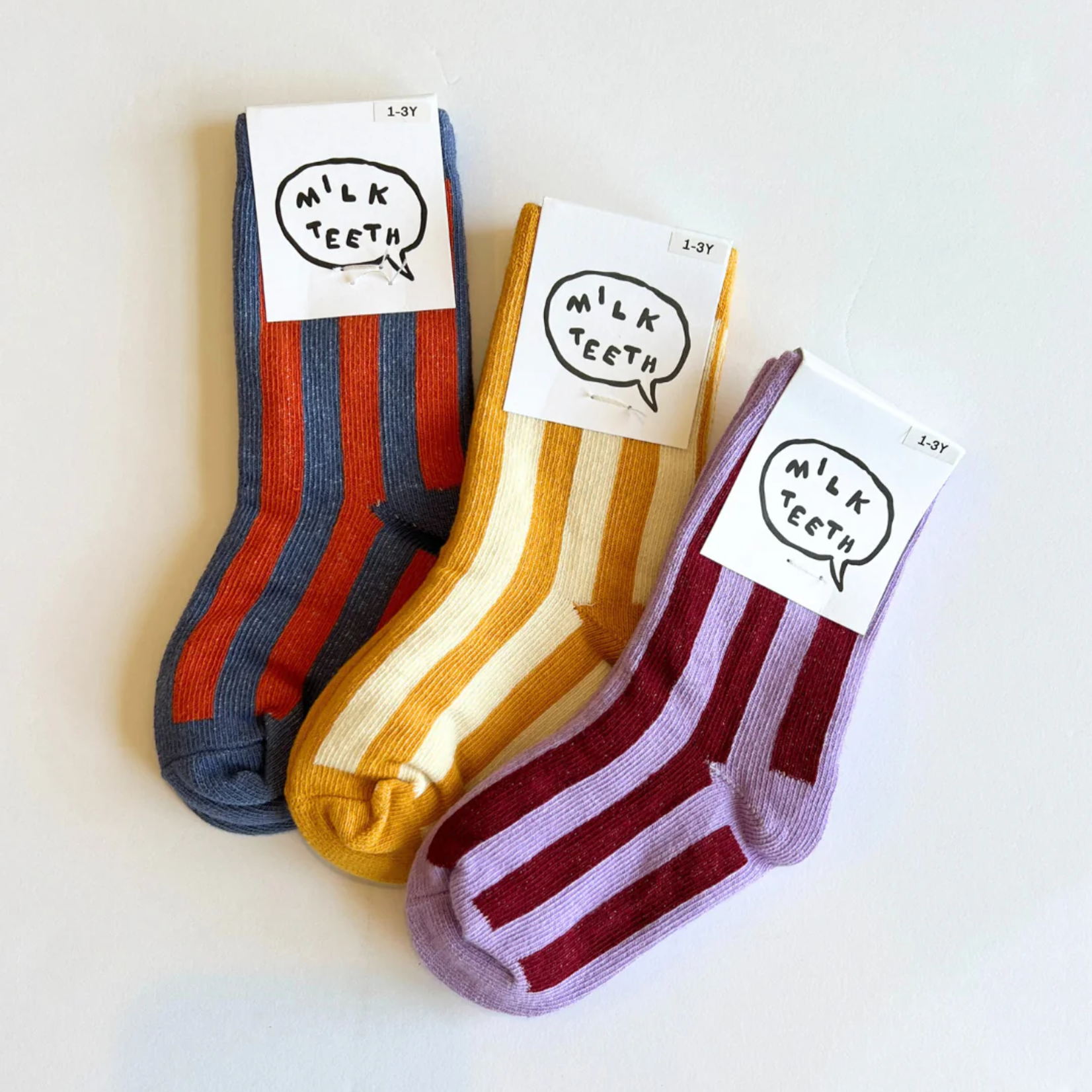 Milk Teeth Stripe Sock