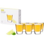 TRUE Brands Classic Glass Shot Glasses - Set of 6