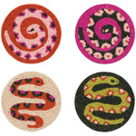 Now Designs Gardenland Beaded Coaster SET OF 4