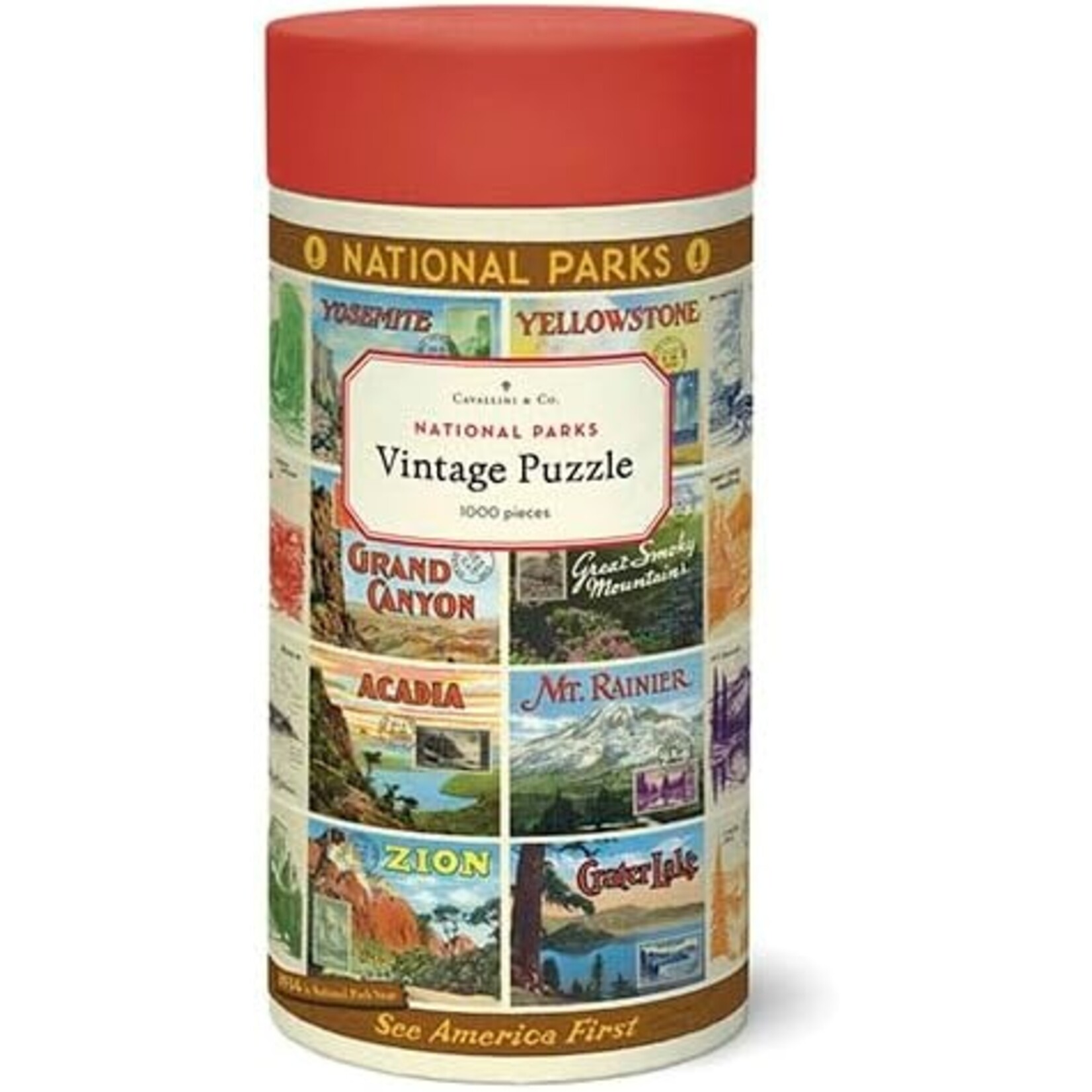 Cavallini Papers National Parks 2 1000 pc Puzzle
