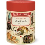 Cavallini Papers Vintage Cats 240pc Mini Puzzle