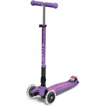 Micro Kickboard Micro Maxi Foldable LED Scooter- Purple