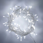 Perfect Holiday 100 LED Clear Cable String Lights (Battery Op)- Warm White