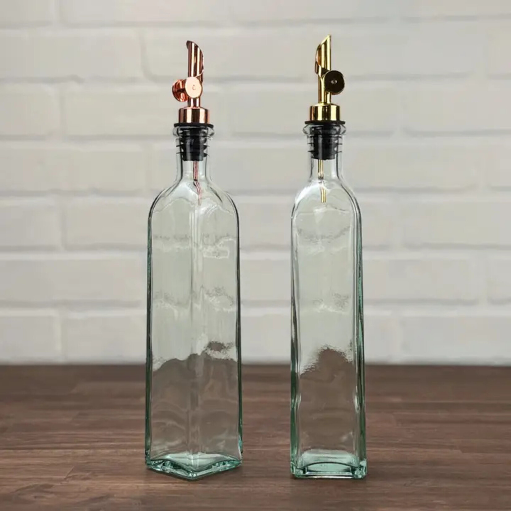 The Bottle Shoppe 12.5-ounce Rectangle Clear Glass Bottle w/ Spout