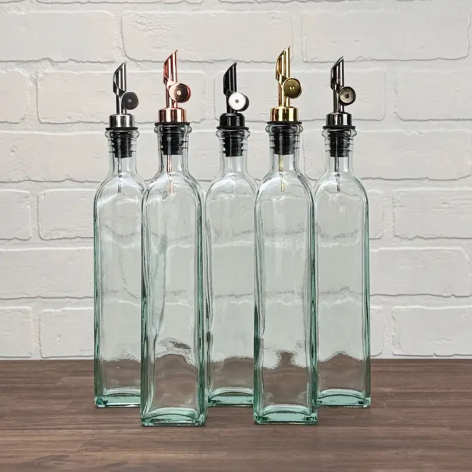 The Bottle Shoppe 12.5-ounce Rectangle Clear Glass Bottle w/ Spout