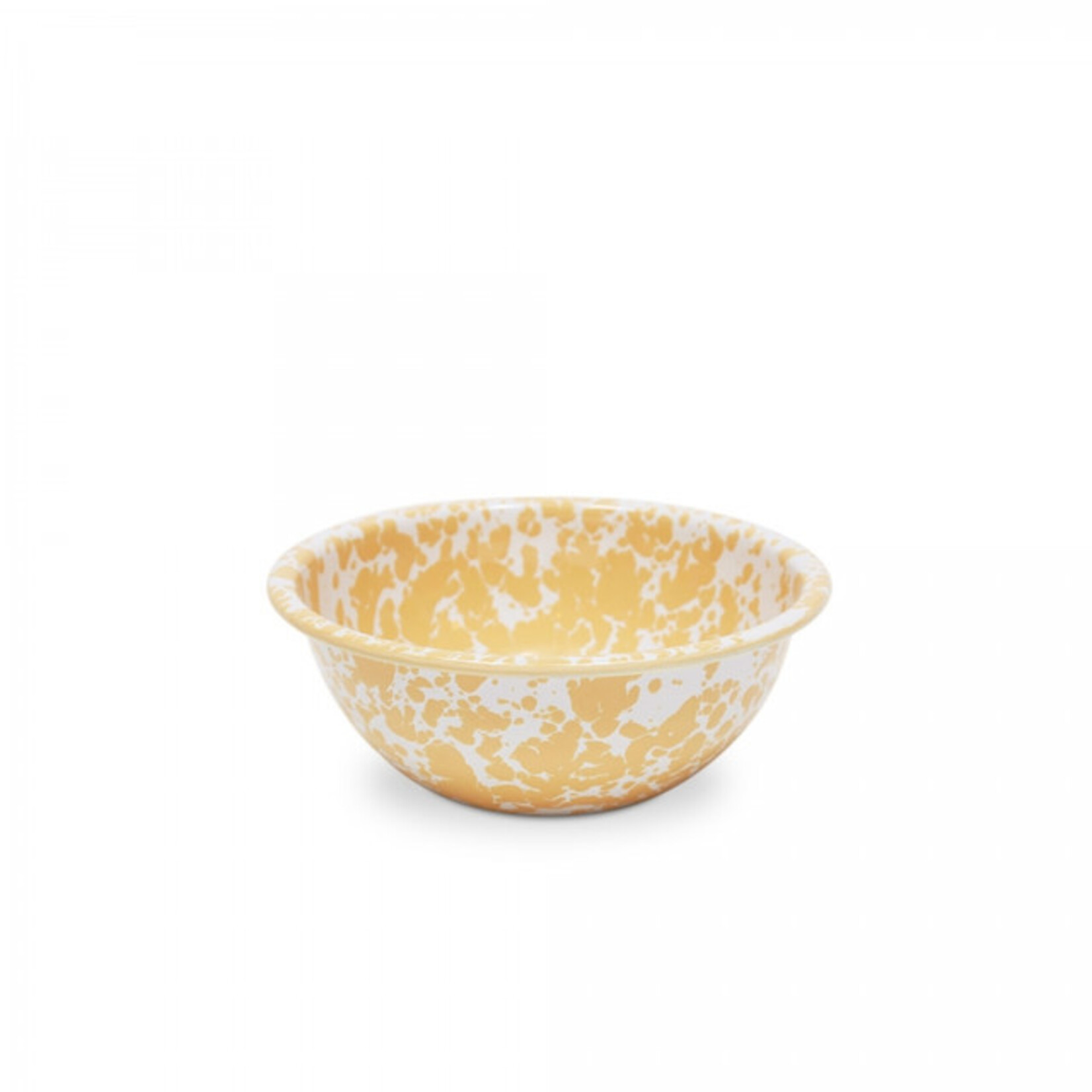 Crow Canyon Home CCH Splatter Enamel Cereal Bowl- Yellow Splatter