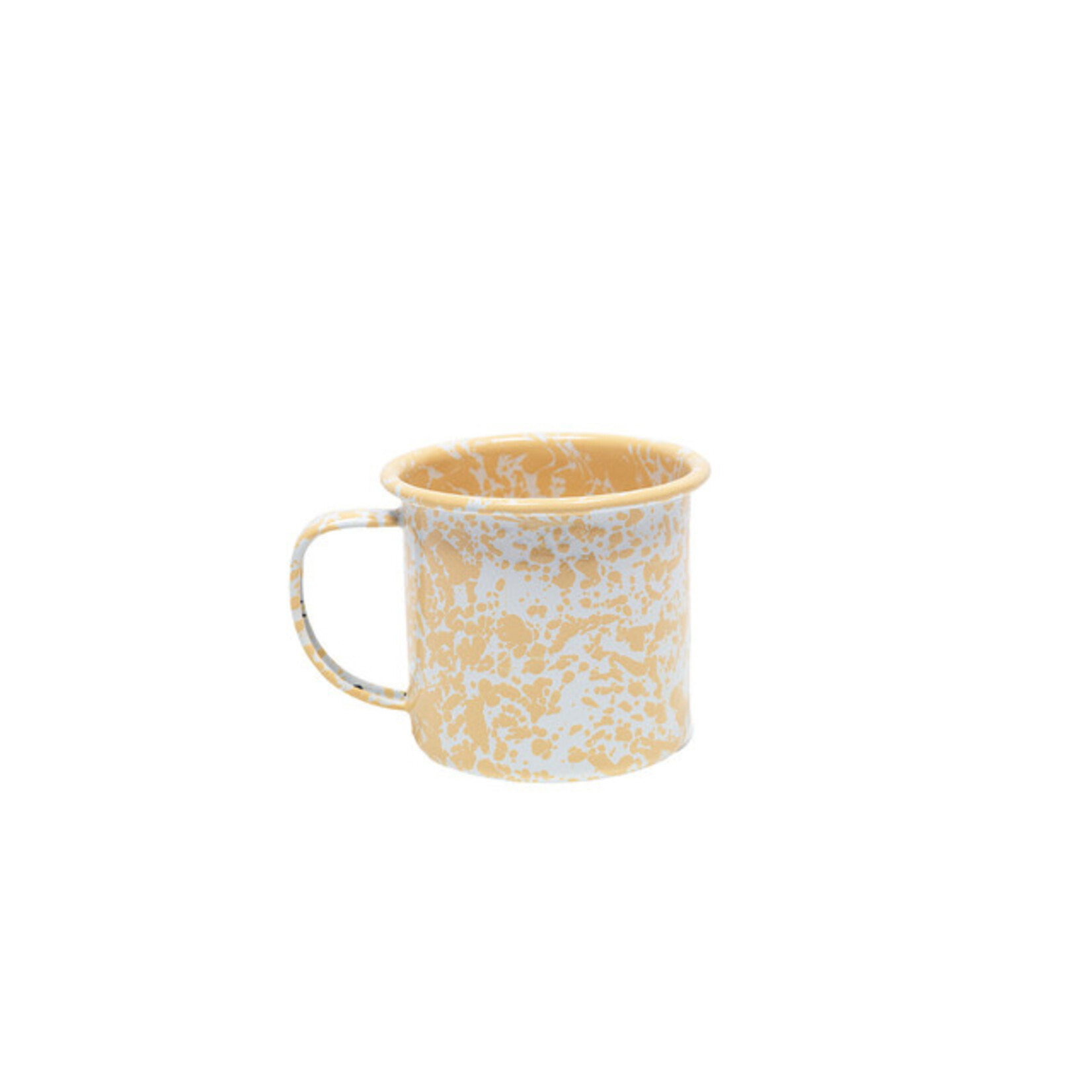Crow Canyon Home CCH Splatter Enamel Mug- Yellow Splatter