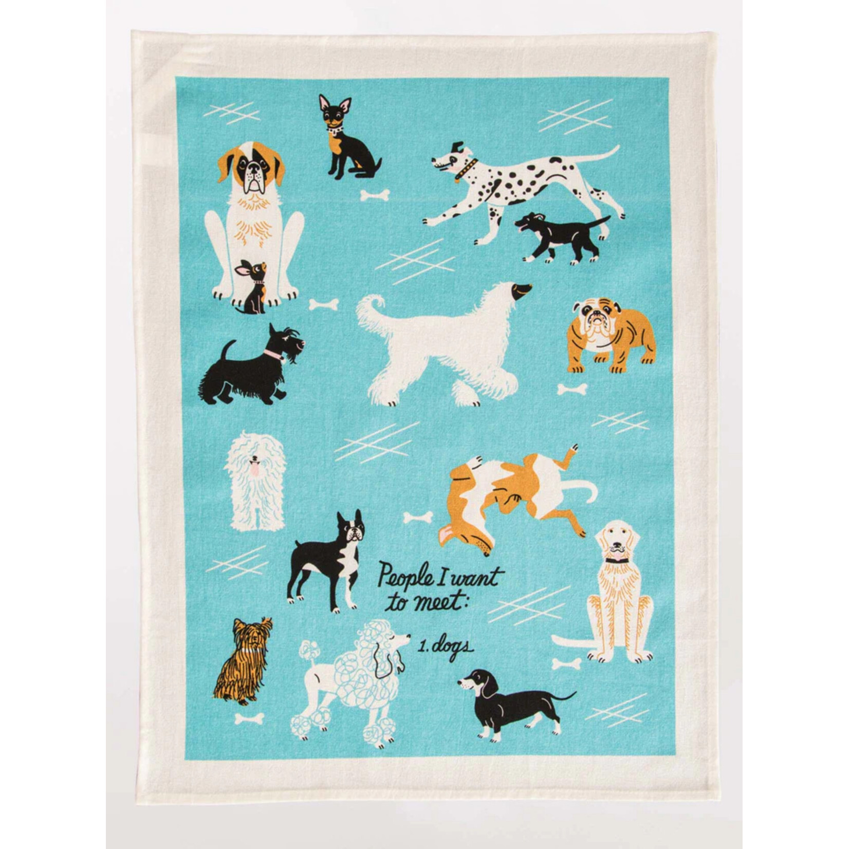 Blue Q People I Want To Meet: Dogs Dish Towel
