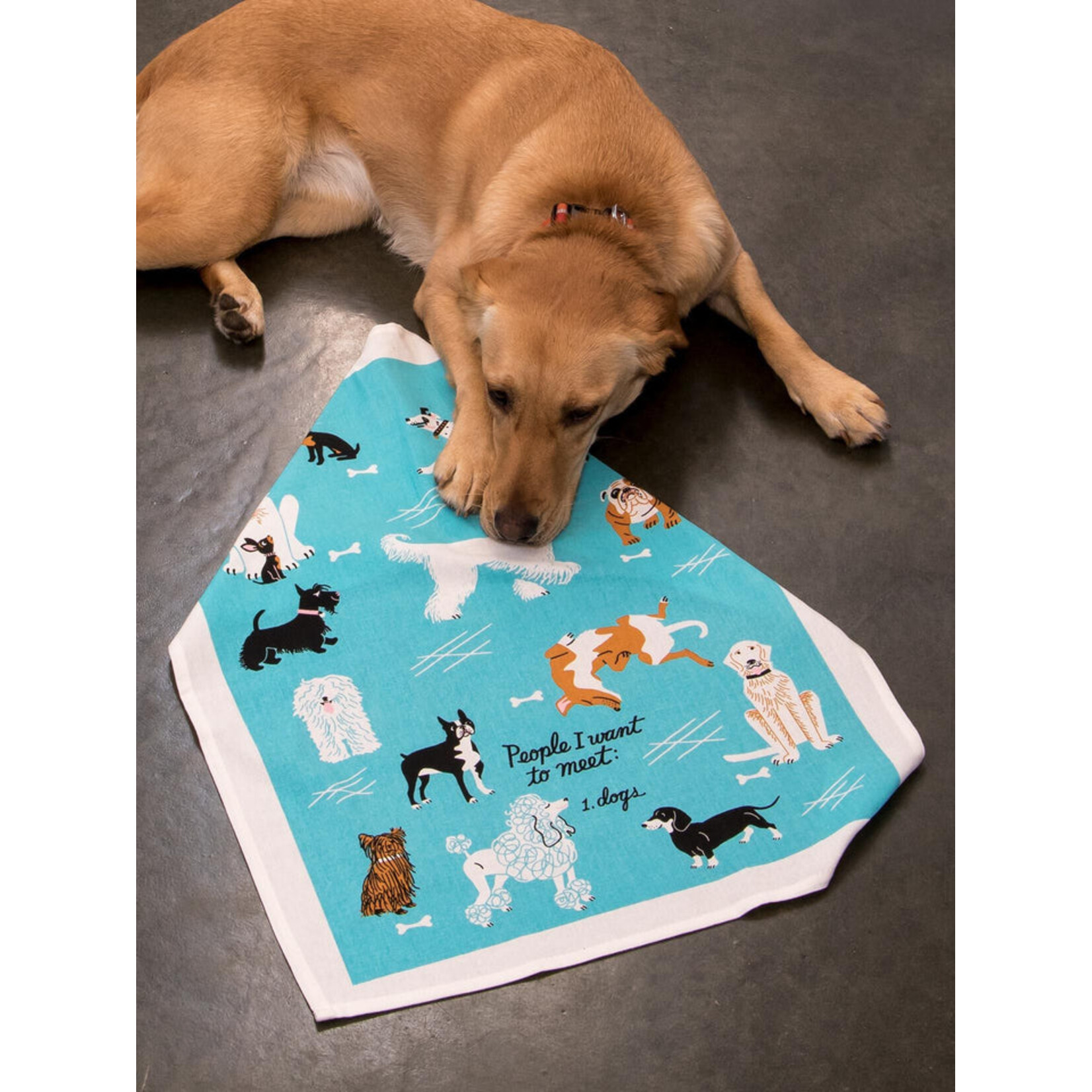Blue Q People I Want To Meet: Dogs Dish Towel