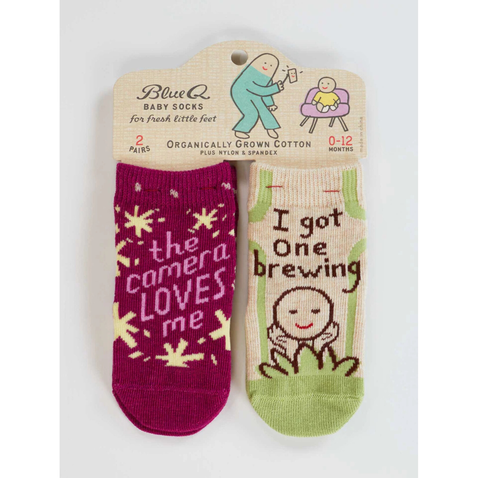 Blue Q Camera/ Brewing Baby Socks