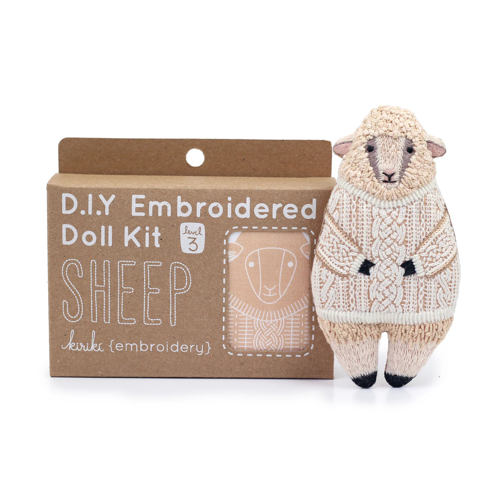 Kiriki Press Embroidery Kit- Sheep