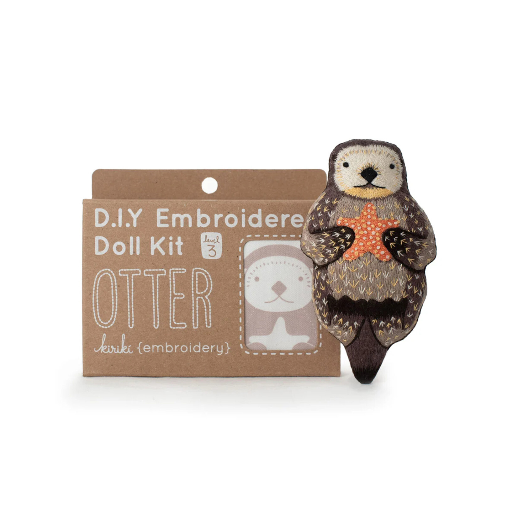 Kiriki Press Embroidery Kit- Otter