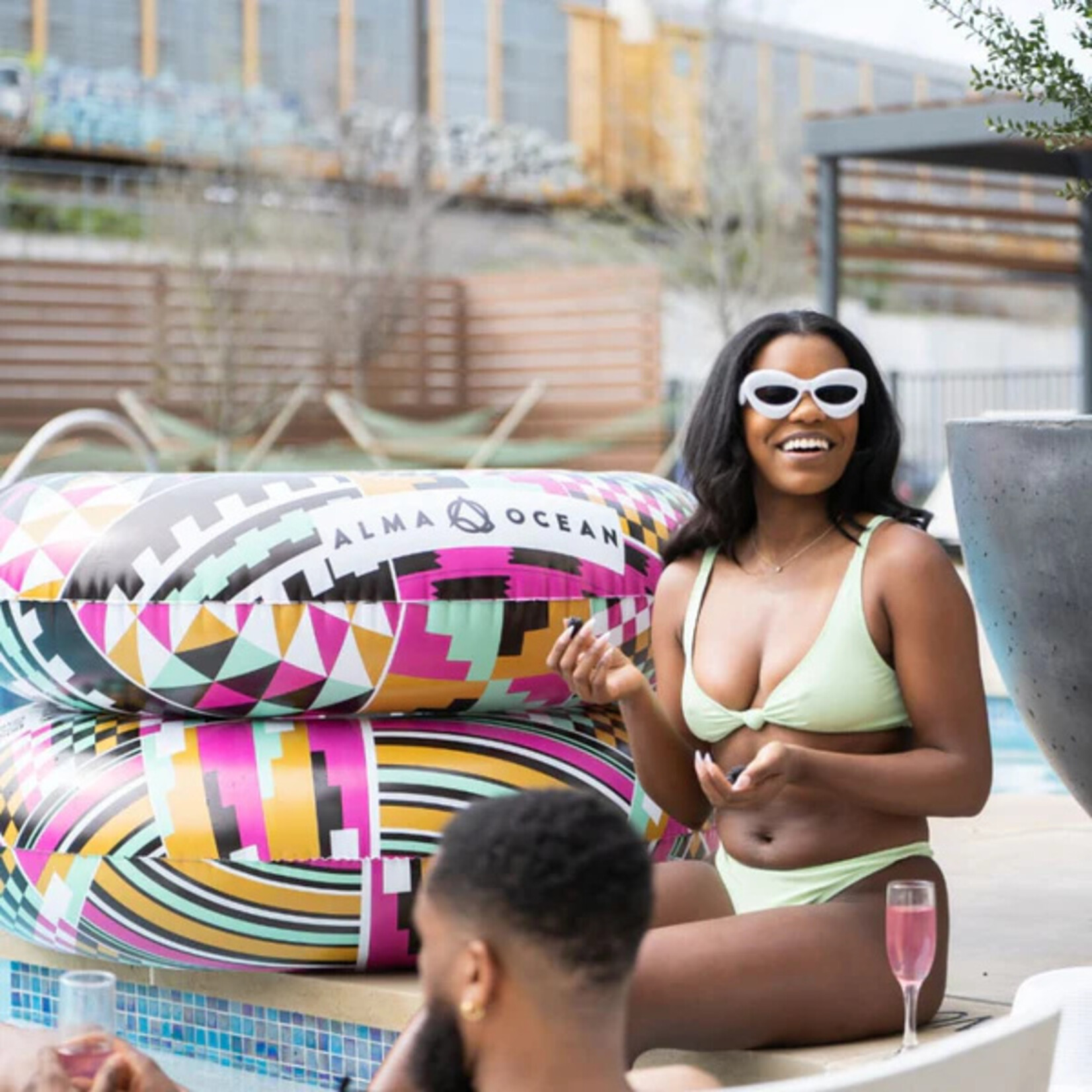 Alma Ocean Kente's Cousin Tube Float