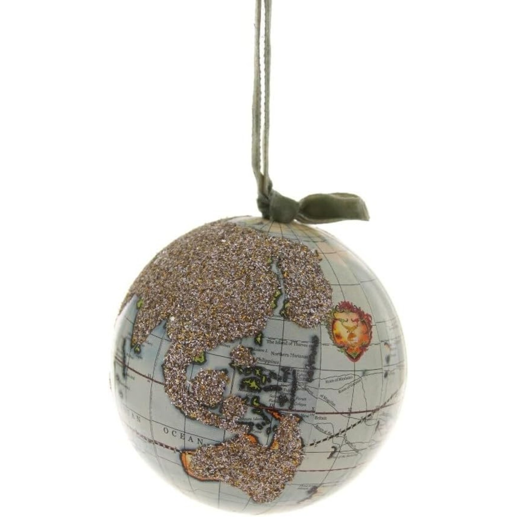 Cody Foster Glittered Globe Ornament