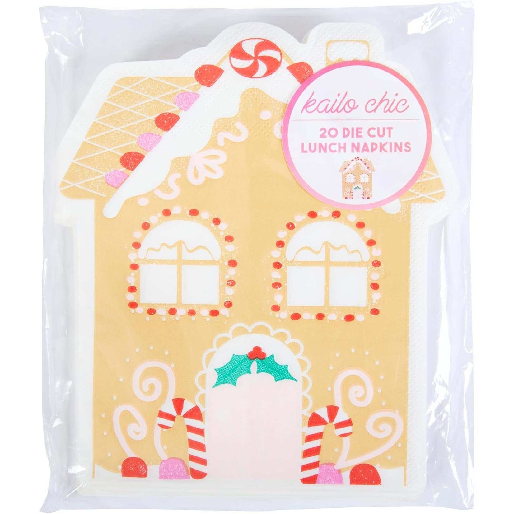 CR Gibson Kalio Chic Gingerbread House Lunch Napkin