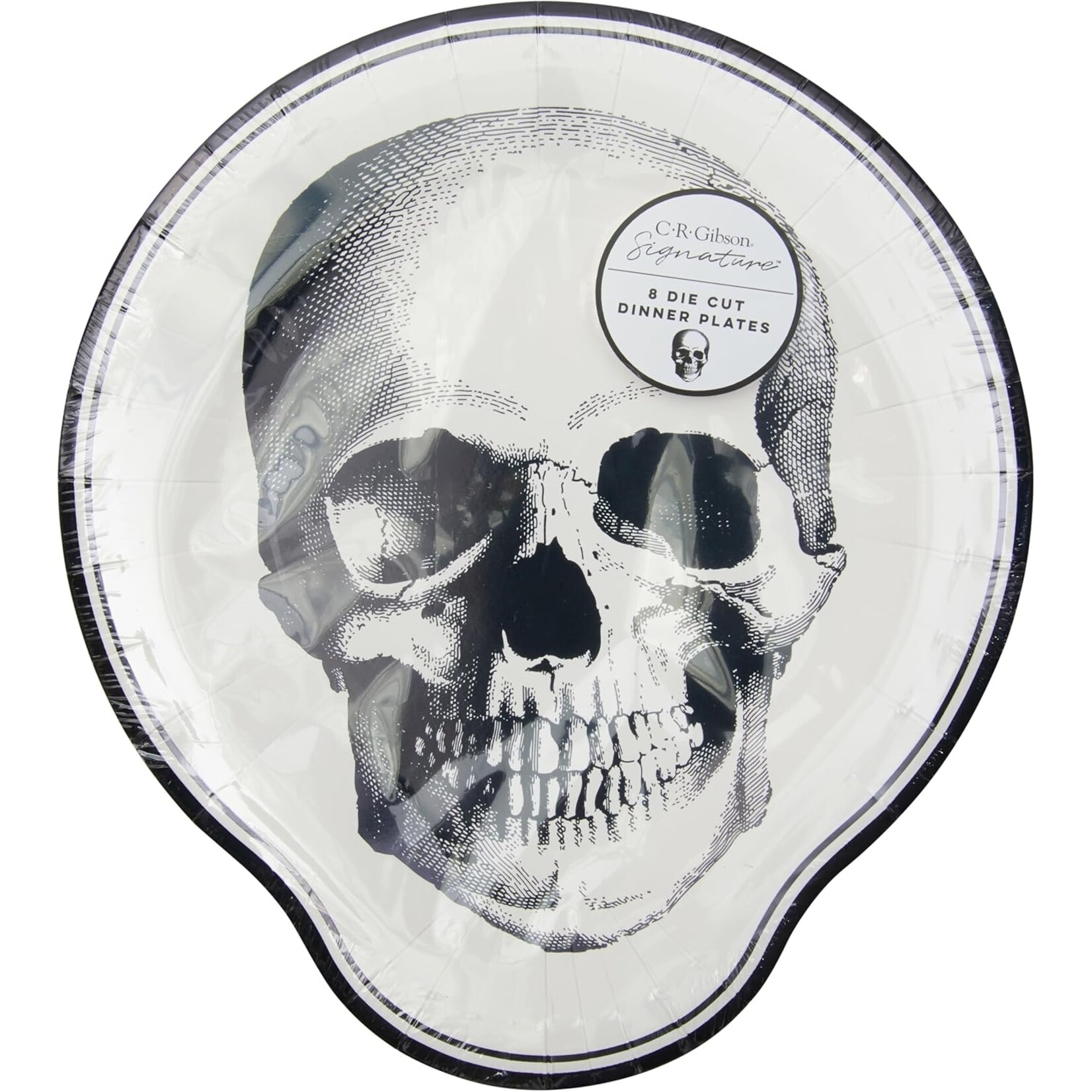 CR Gibson Apothecary Halloween Dinner Party Plates