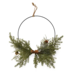 Half Wreath Cedar Iron Ring