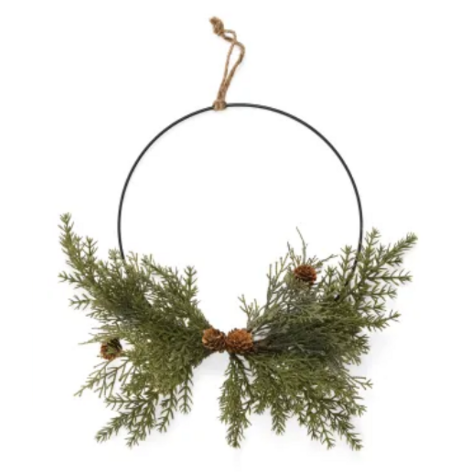 Half Wreath Cedar Iron Ring